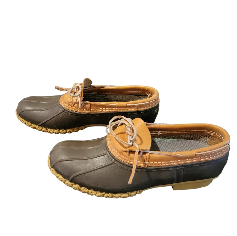 L.L.Bean Low Gumshoe Rubber Moc Duck Boots 12N‎